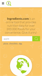 Mobile Screenshot of ingredients.com